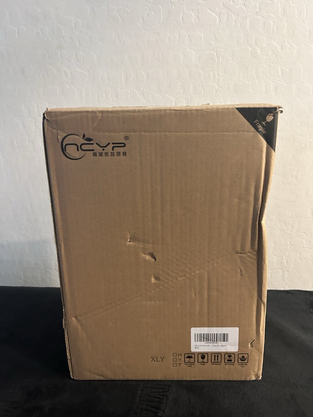 NCYP Glass Cards Box with Slot and Lock for Wedding - 12.6" x 5.9" x 9" Box Only